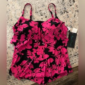 NWT Aqua Green Women’s Plus Tankini Top